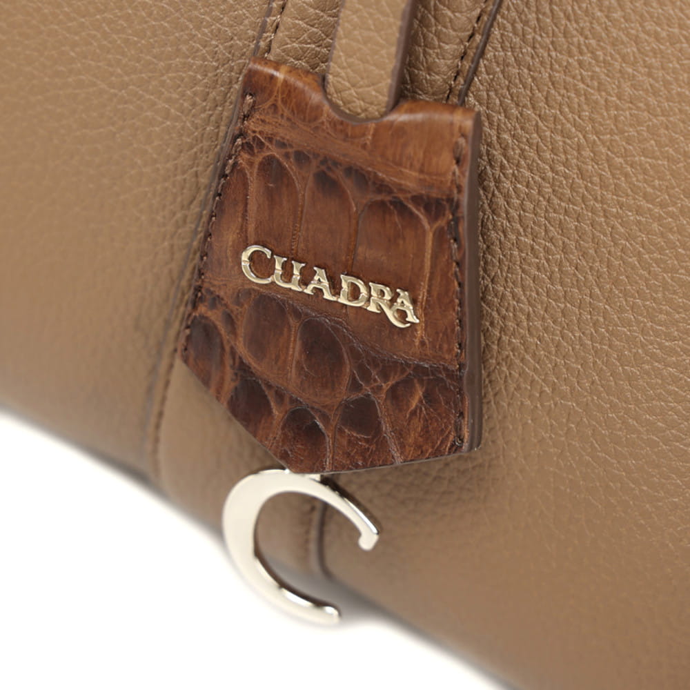 Bolsa Cuadra en Piel Genuina de Alligator - BOD4OAL
