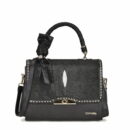 Bolsa Cuadra en Piel Genuina de Mantarraya - BOD60MA
