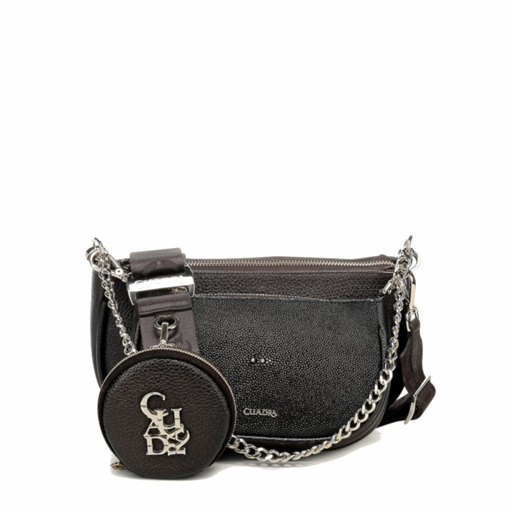 Bolsa Cuadra en Piel Genuina de Mantarraya - BOD66MA