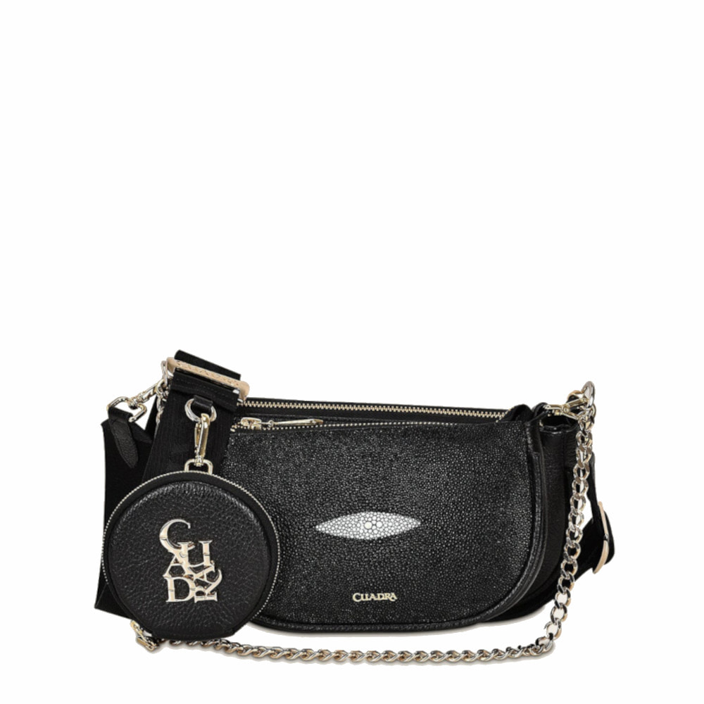 Bolsa Cuadra en Piel Genuina de Mantarraya - BOD66MA